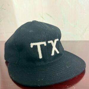 Black Manready Mercantile TX Embroidered SnapBack Cap - white stitching